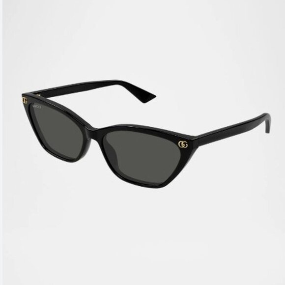 NEW GUCCI GG1815S 001 SUNGLASSES CAT EYE BLACK WOMEN GUCCI EYEWEAR - Picture 1 of 3